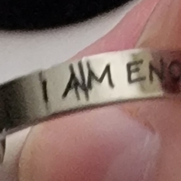 New Engraved Ring. I Am Enough. - Picture 2 of 5